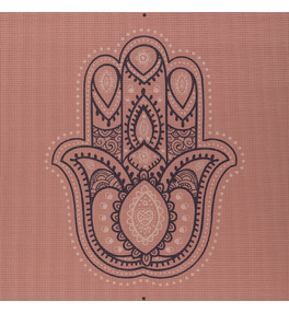 LEELA Hamsa Hand růžová - jóga podložka