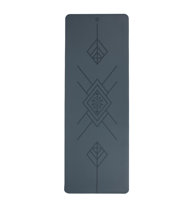 PHOENIX Tribalign matná modrá - kaučuková podložka na jógu