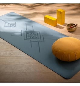 PHOENIX Tribalign matná modrá - kaučuková podložka na jógu